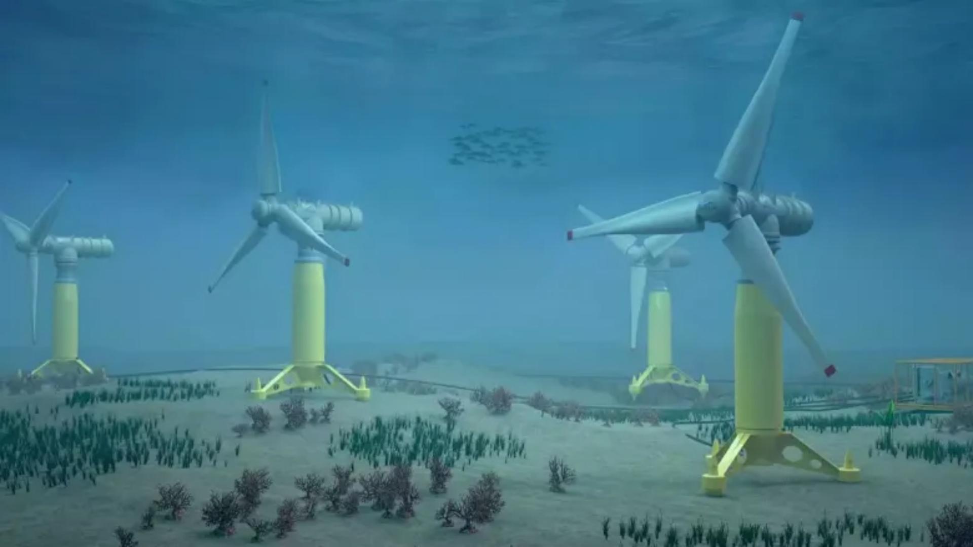 أقوى التوربينات تحت الماء